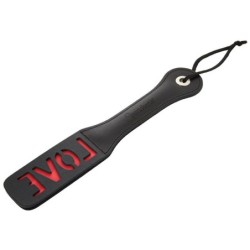 Sportsheets Leather Impression Paddle-Love 12